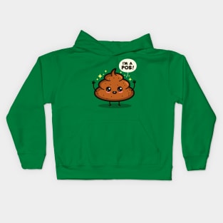 Funny Cute Kawaii Poop Internet Slang Funny Piece Of Shit Cartoon Kids Hoodie